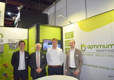 Joachim de Wijs, Claudio Savini, Joep van der Wijst, Alexander Dewilde van Optimum Sorting. Het bedrijf bouwt optische sorteermachines voor diepvries bedrijven, groentenverwerkers en de aardappelverwerking.